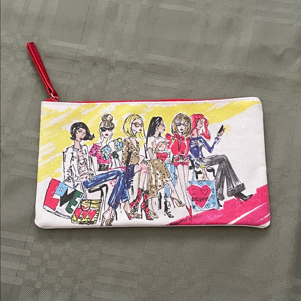 Brighton Multicolor Fashion Illustration Cosmetic Bag